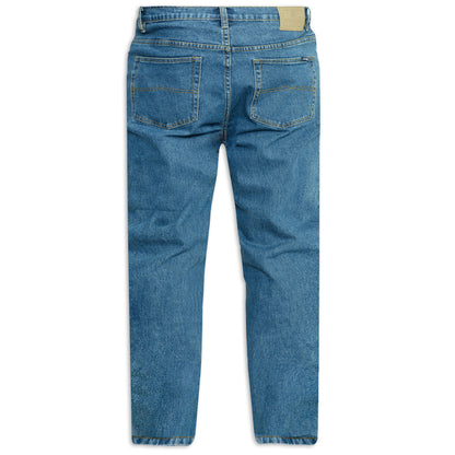 Stonewash - Back - Duke Mens D555 Rockford Carlos Stretch Jeans