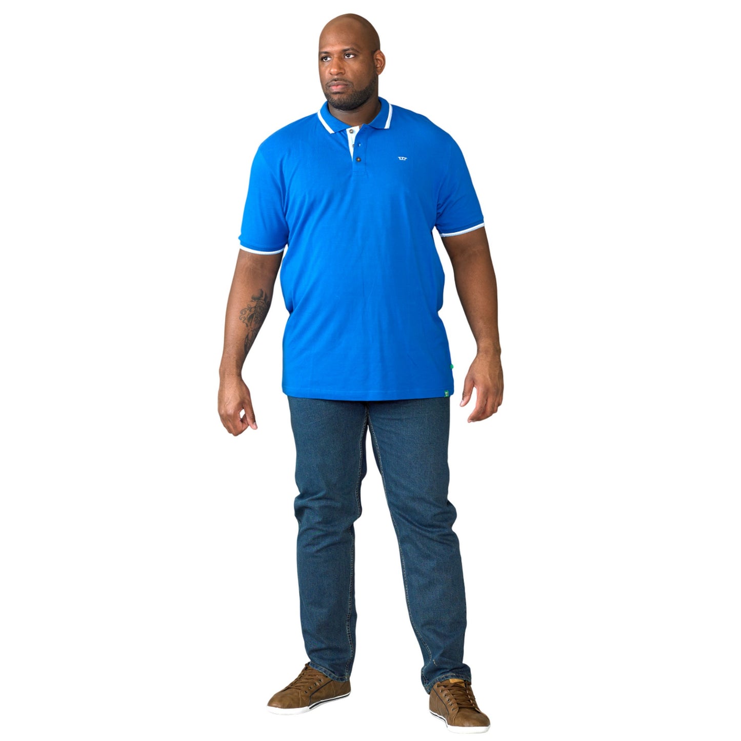 Stonewash - Side - Duke Mens D555 Rockford Carlos Stretch Jeans