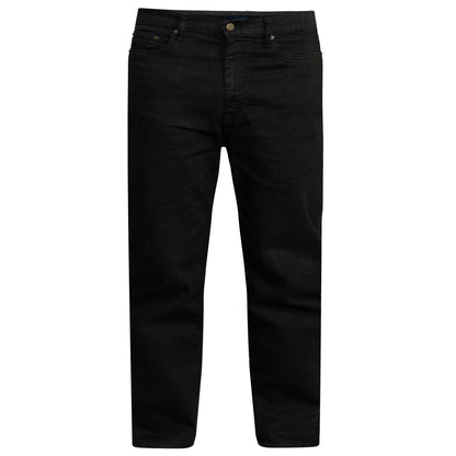 Black - Front - Duke Mens D555 Rockford Carlos Stretch Jeans