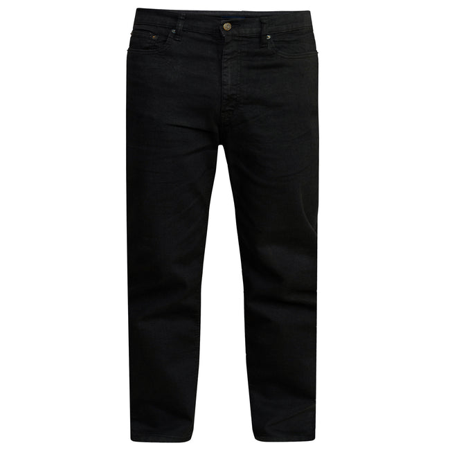 Black - Front - Duke Mens D555 Rockford Carlos Stretch Jeans