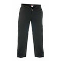 Black - Front - Duke London Mens Tall Fit Cotton Cargo Trousers