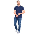 Navy - Side - Duke Mens D555 Flyers T-Shirt