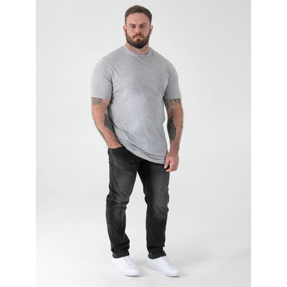 Grey Melange - Pack Shot - Duke Mens D555 Flyers T-Shirt