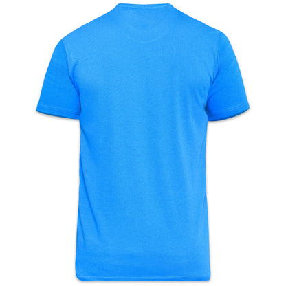 Blue - Back - Duke Mens D555 Flyers 2 Crew Neck T-Shirt