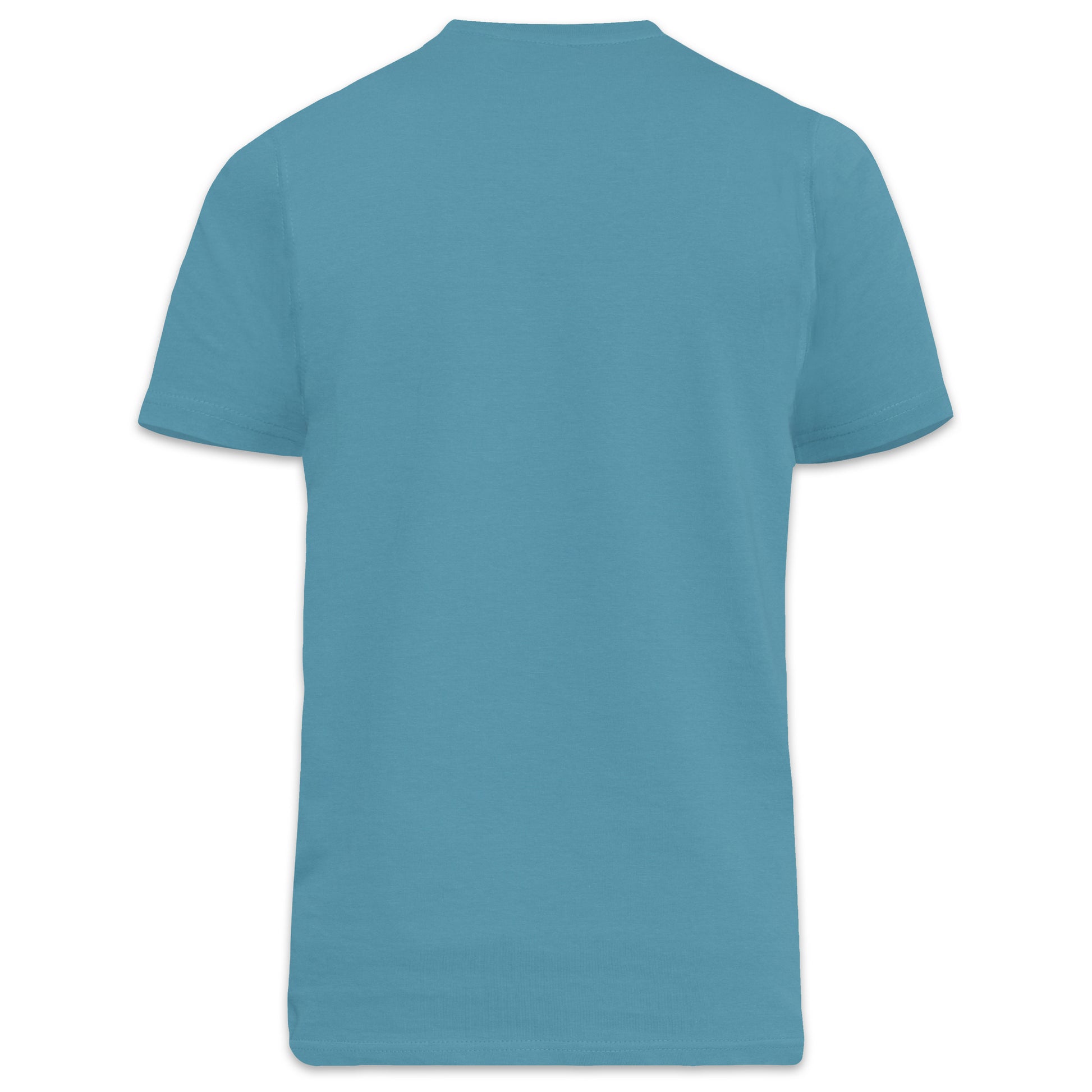 Teal - Back - Duke Mens D555 Flyers 2 Crew Neck T-Shirt