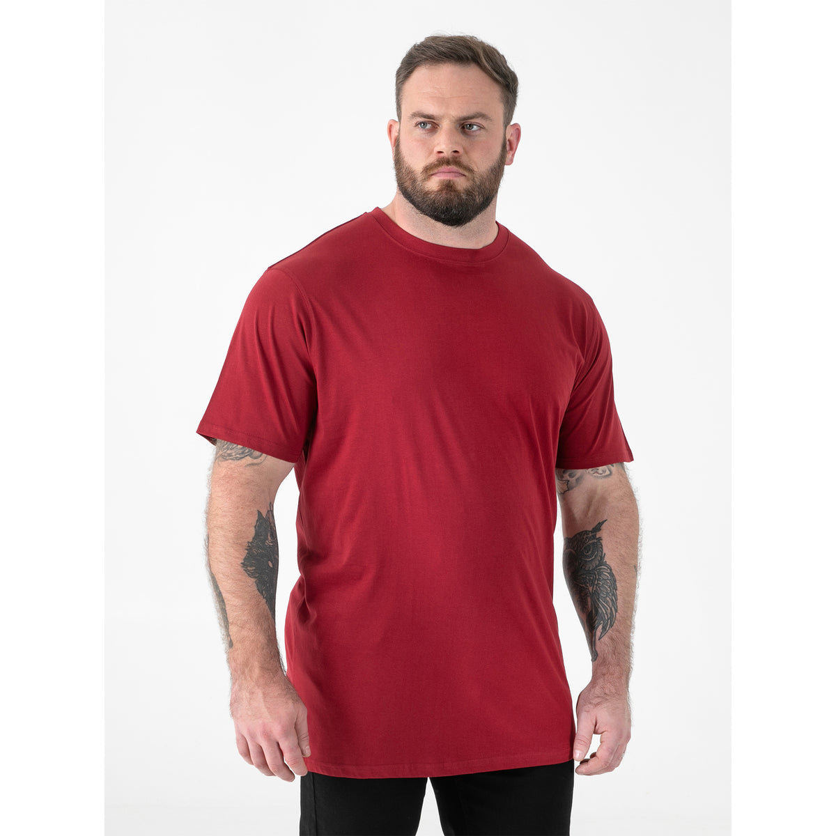 Red - Side - Duke Mens D555 Flyers 2 Crew Neck T-Shirt