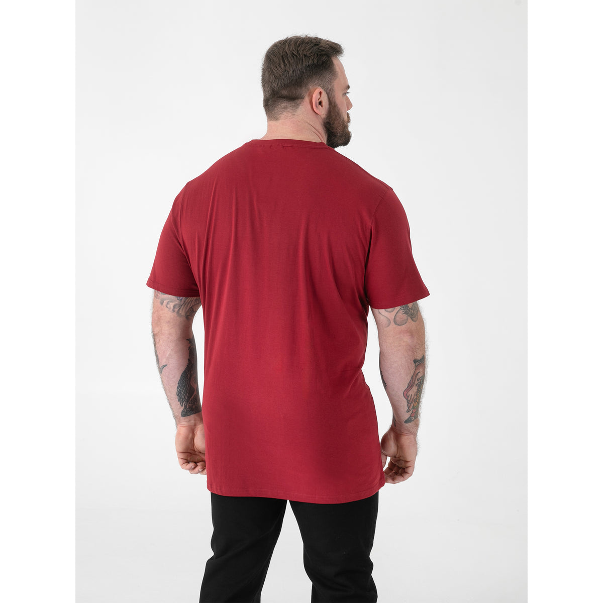 Red - Lifestyle - Duke Mens D555 Flyers 2 Crew Neck T-Shirt