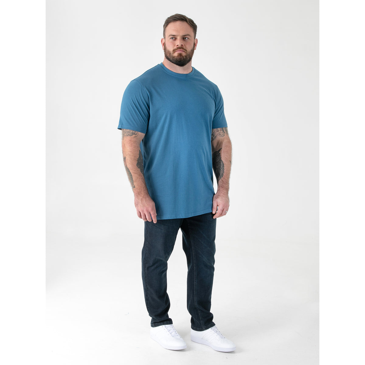 Teal - Pack Shot - Duke Mens D555 Flyers 2 Crew Neck T-Shirt