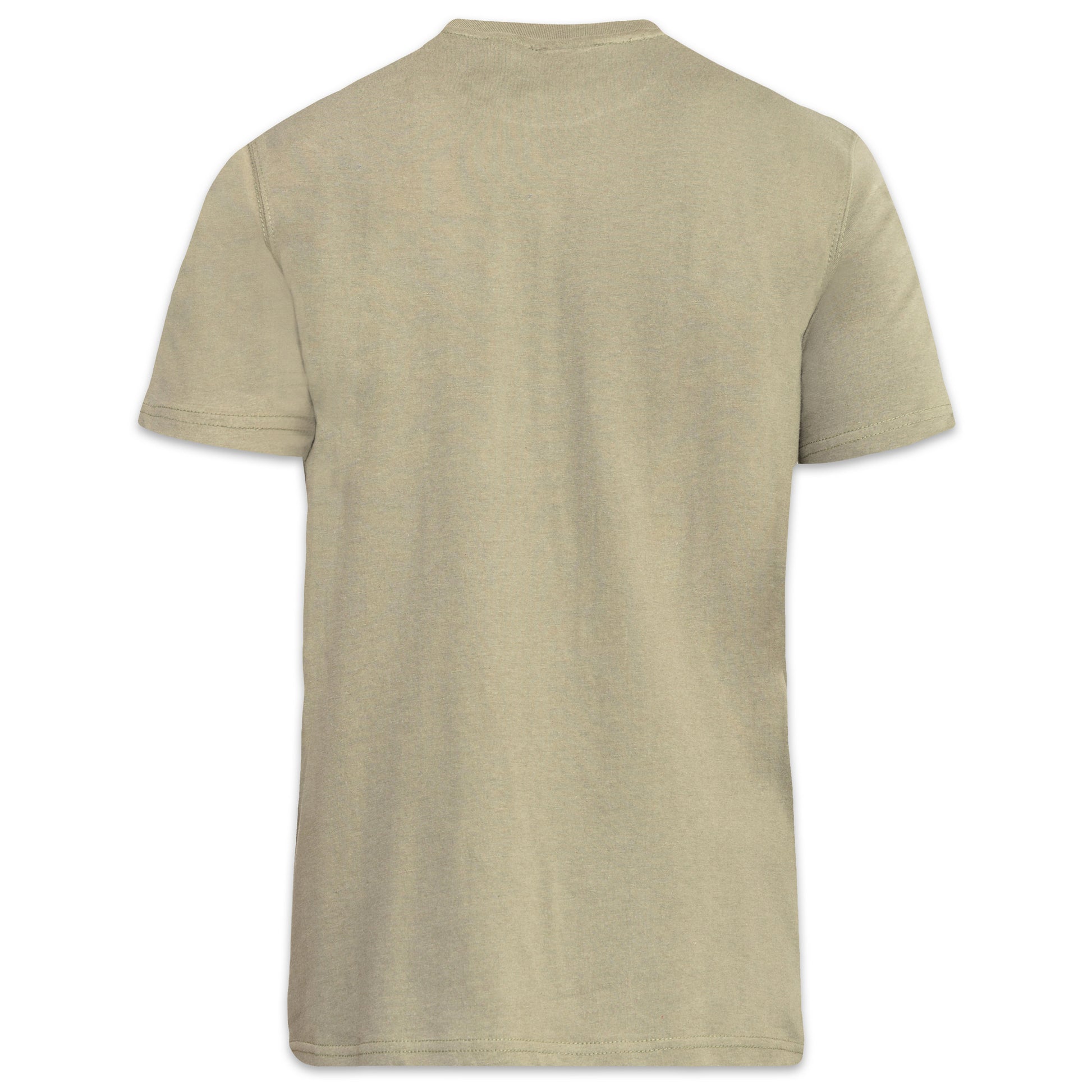 Khaki - Back - Duke Mens D555 Flyers 2 Crew Neck T-Shirt