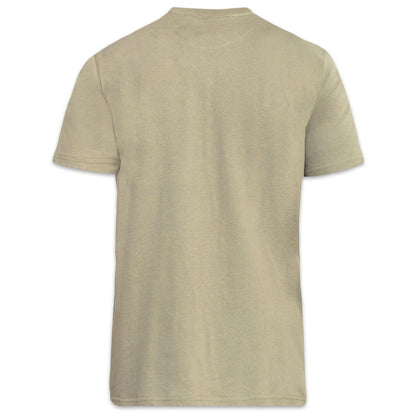 Khaki - Back - Duke Mens D555 Flyers 2 Crew Neck T-Shirt