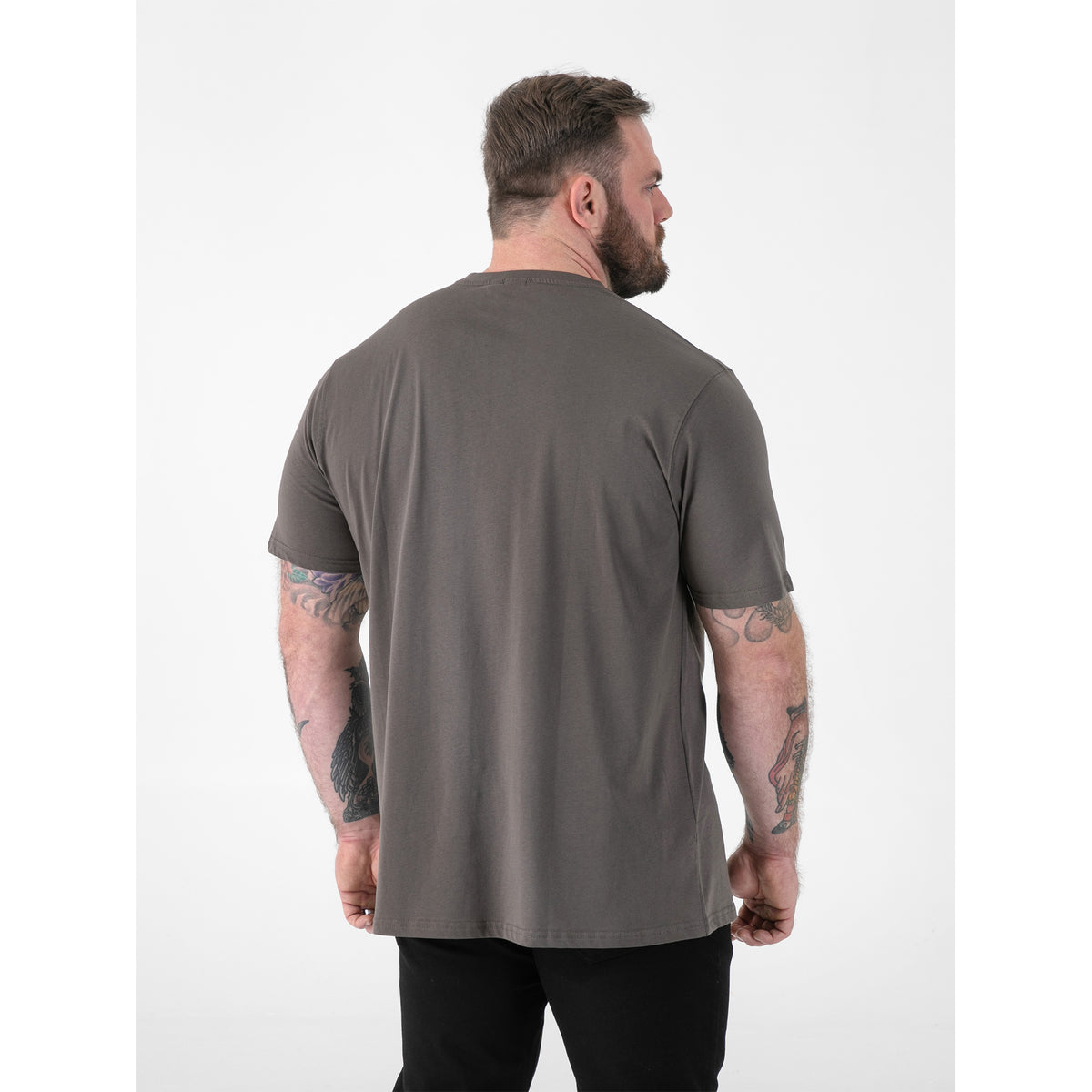 Khaki - Lifestyle - Duke Mens D555 Signature T-Shirt