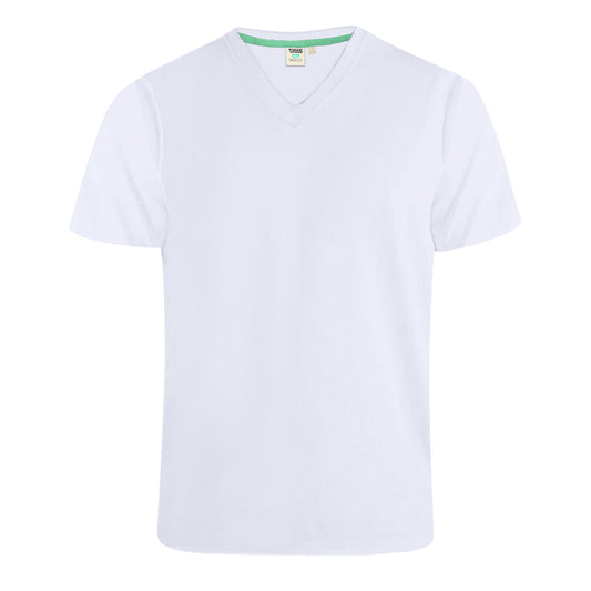 White - Front - Duke Mens D555 Signature T-Shirt