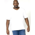 White - Back - D555 Mens Signature-1 V-Neck T-Shirt