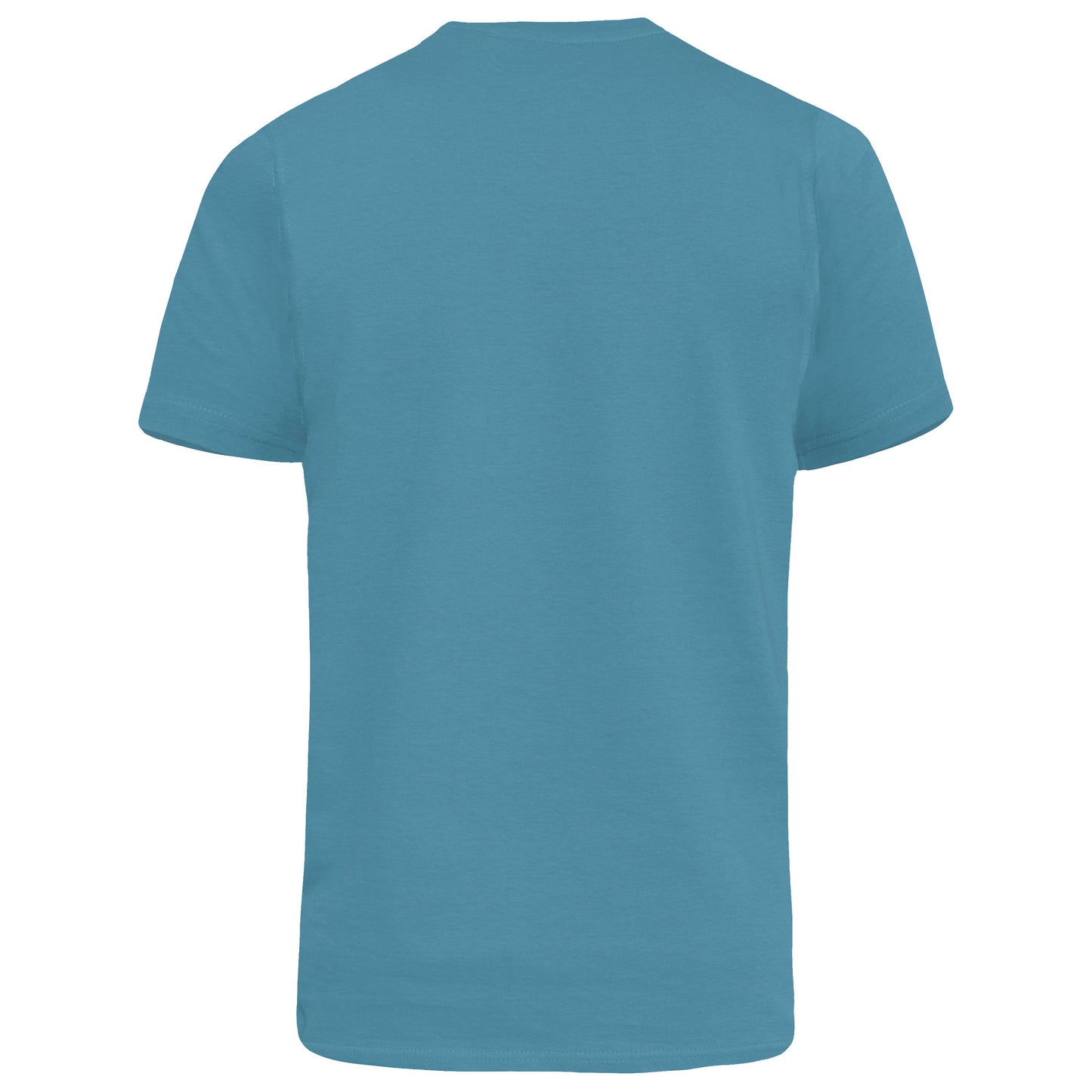 Teal - Back - Duke Mens D555 Signature 2 V Neck T-Shirt
