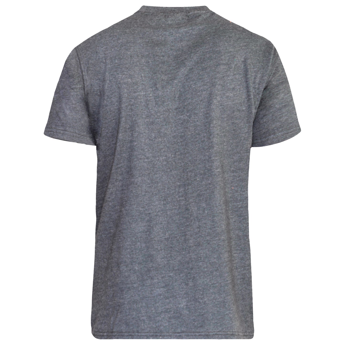 Charcoal Melange - Back - Duke Mens D555 Signature 2 V Neck T-Shirt