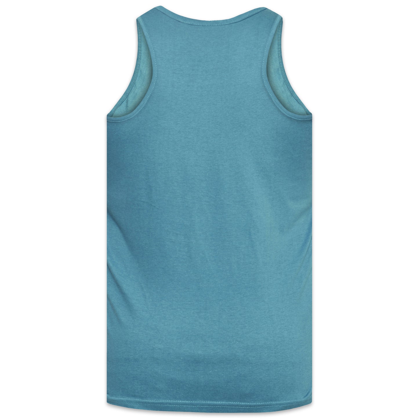 Teal - Back - Duke Mens D555 Fabio Tank Top