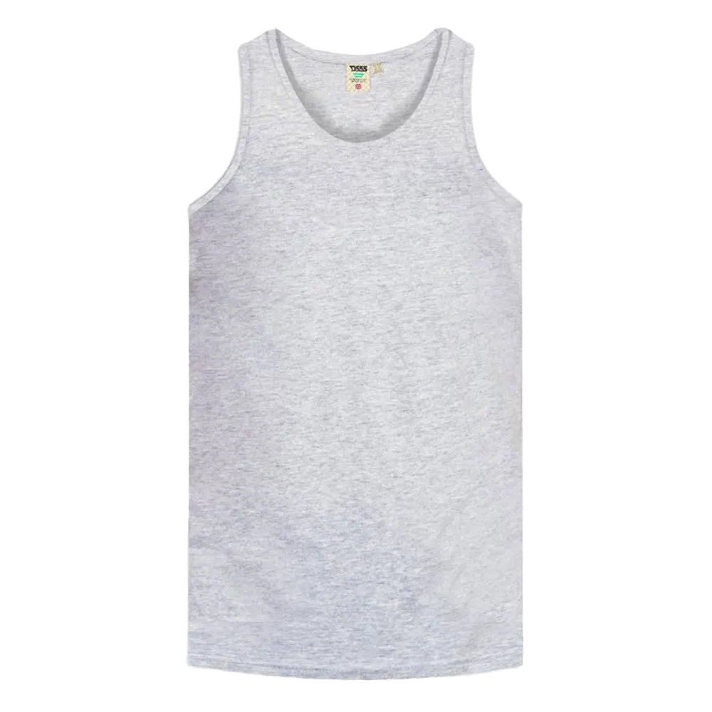 Charcoal Melange - Front - Duke Mens D555 Fabio Tank Top