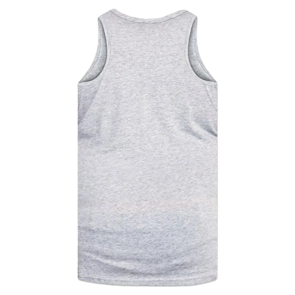 Charcoal Melange - Back - Duke Mens D555 Fabio Tank Top