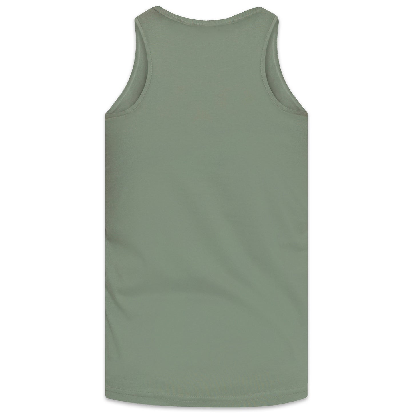 Khaki - Back - Duke Mens D555 Fabio Tank Top