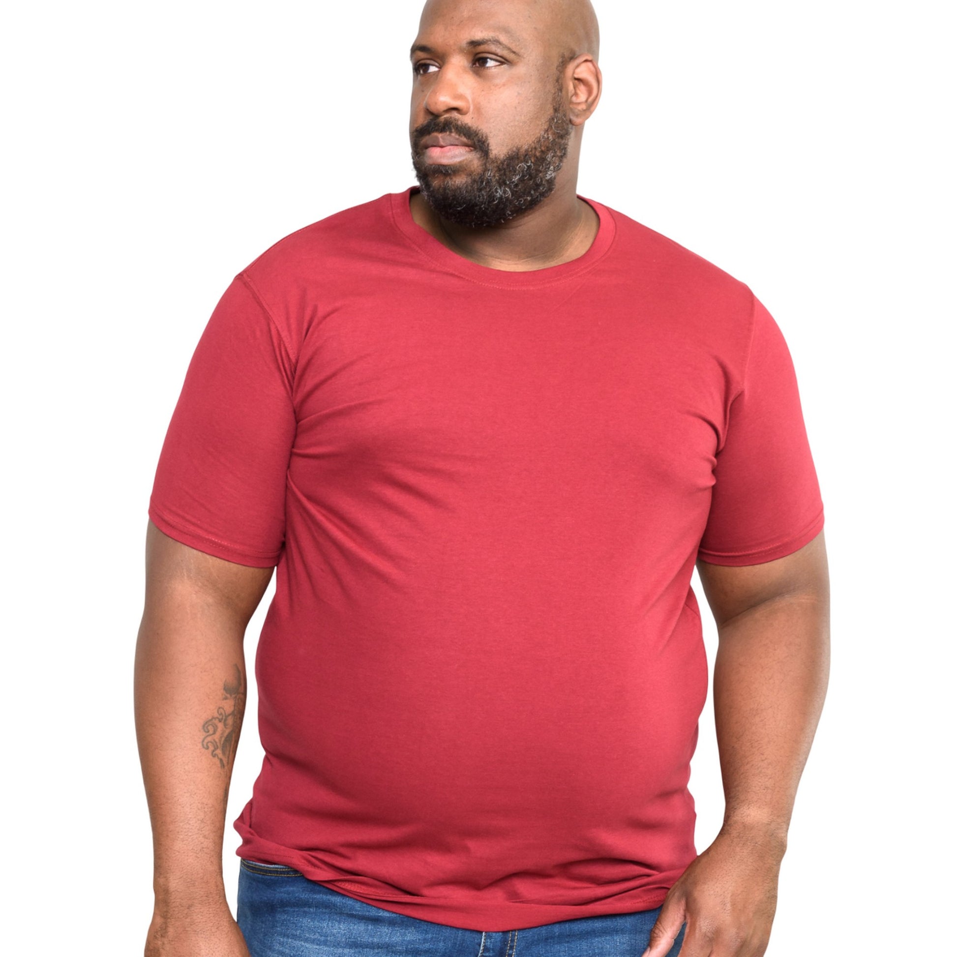 Red - Side - Duke Mens D555 Flyers 2 Kingsize T-Shirt