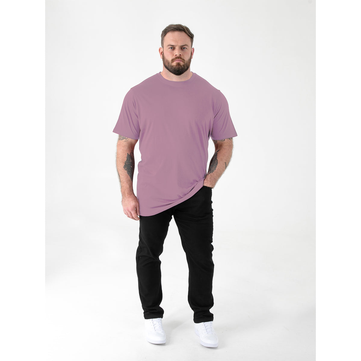 Pale Grape - Lifestyle - Duke Mens D555 Flyers 2 Kingsize T-Shirt