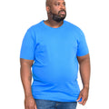 Teal - Back - D555 Mens Flyers-2 Kingsize Crew Neck T-Shirt