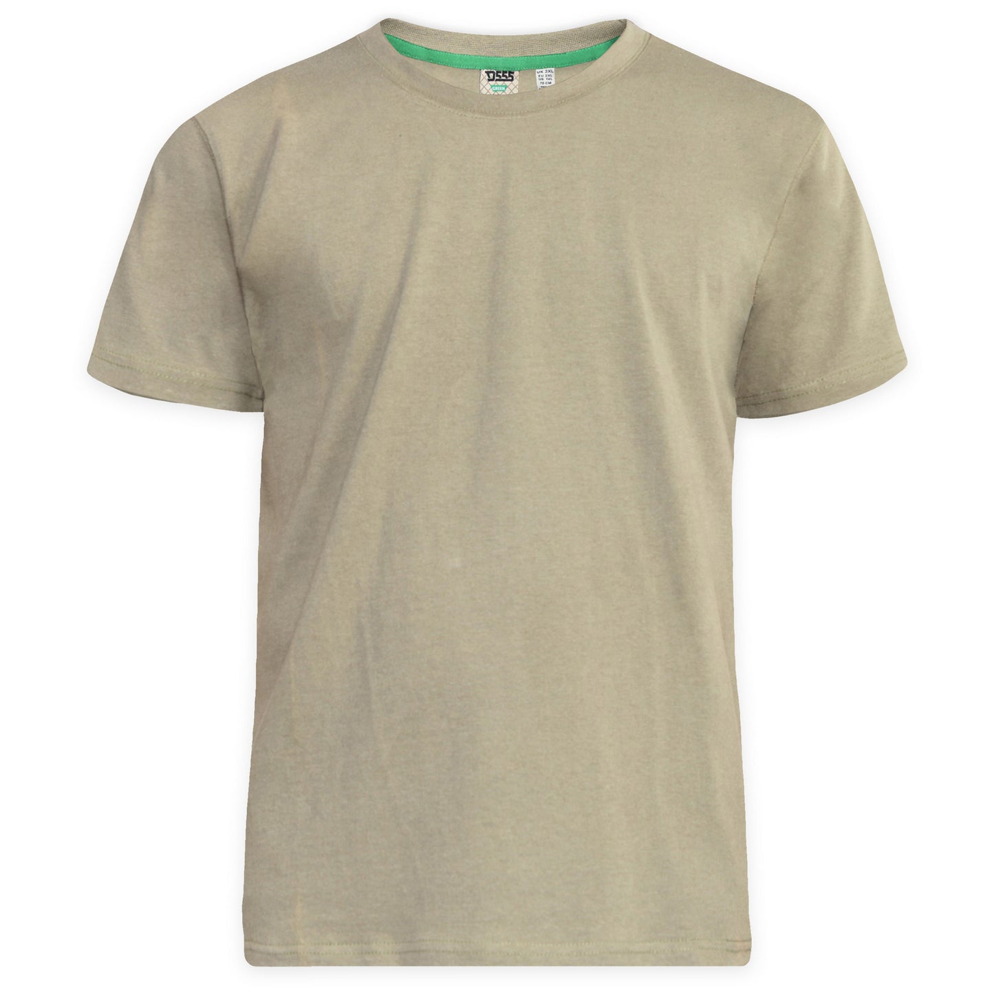 Khaki - Front - Duke Mens D555 Flyers 2 Kingsize T-Shirt