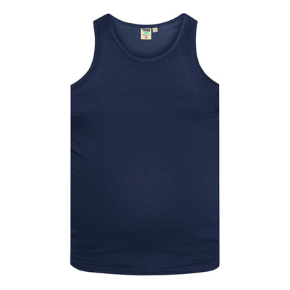 Navy - Front - Duke Mens D555 Fabio Kingsize Tank Top