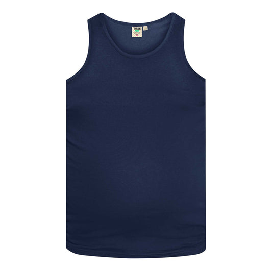 Navy - Front - Duke Mens D555 Fabio Kingsize Tank Top