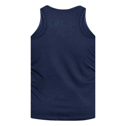 Navy - Back - Duke Mens D555 Fabio Kingsize Tank Top