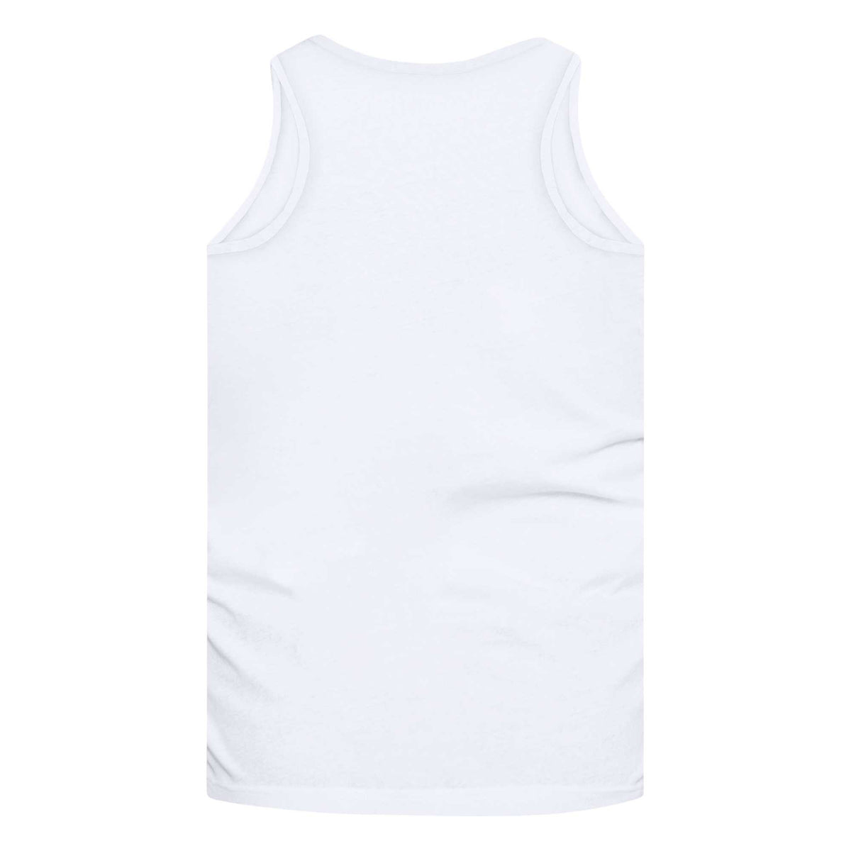 White - Back - Duke Mens D555 Fabio Kingsize Tank Top