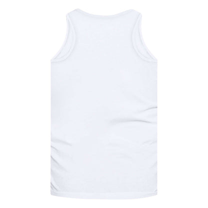 White - Back - Duke Mens D555 Fabio Kingsize Tank Top