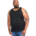 Black - Side - D555 Mens Fabio-1 Kingsize Muscle Vest