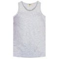 White - Front - D555 Mens Fabio-1 Kingsize Muscle Vest