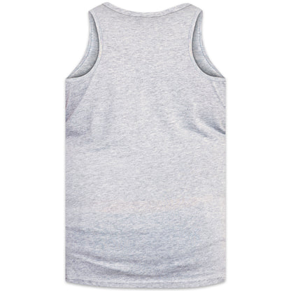 Grey Melange - Back - Duke Mens D555 Fabio Kingsize Tank Top