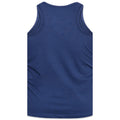 Grey Melange - Back - D555 Mens Fabio-1 Kingsize Muscle Vest