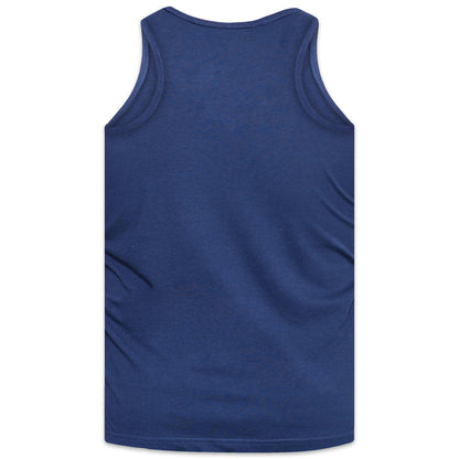 Navy - Back - Duke Mens D555 Fabio Kingsize Tank Top