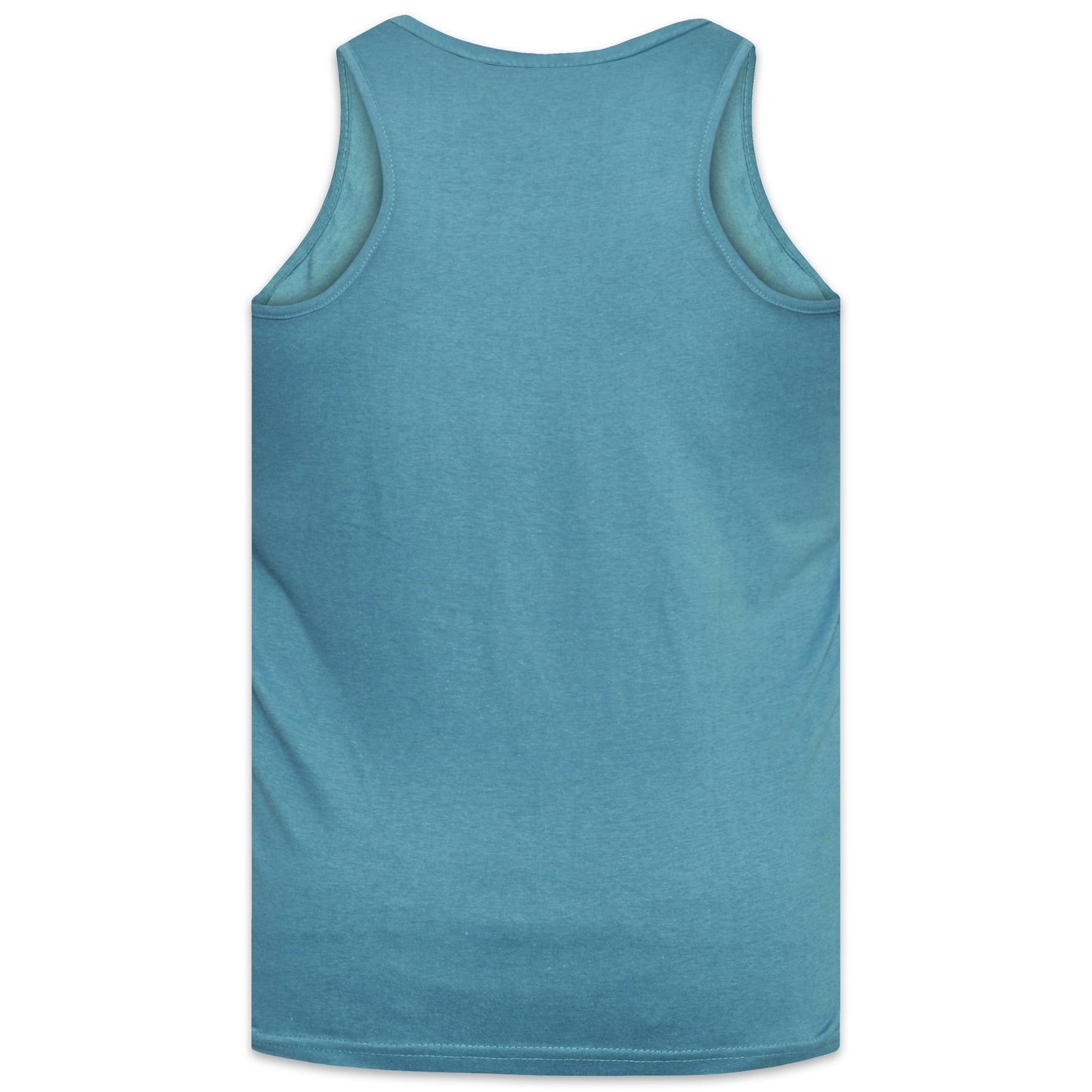 Teal - Back - Duke Mens D555 Fabio 2 Kingsize Tank Top