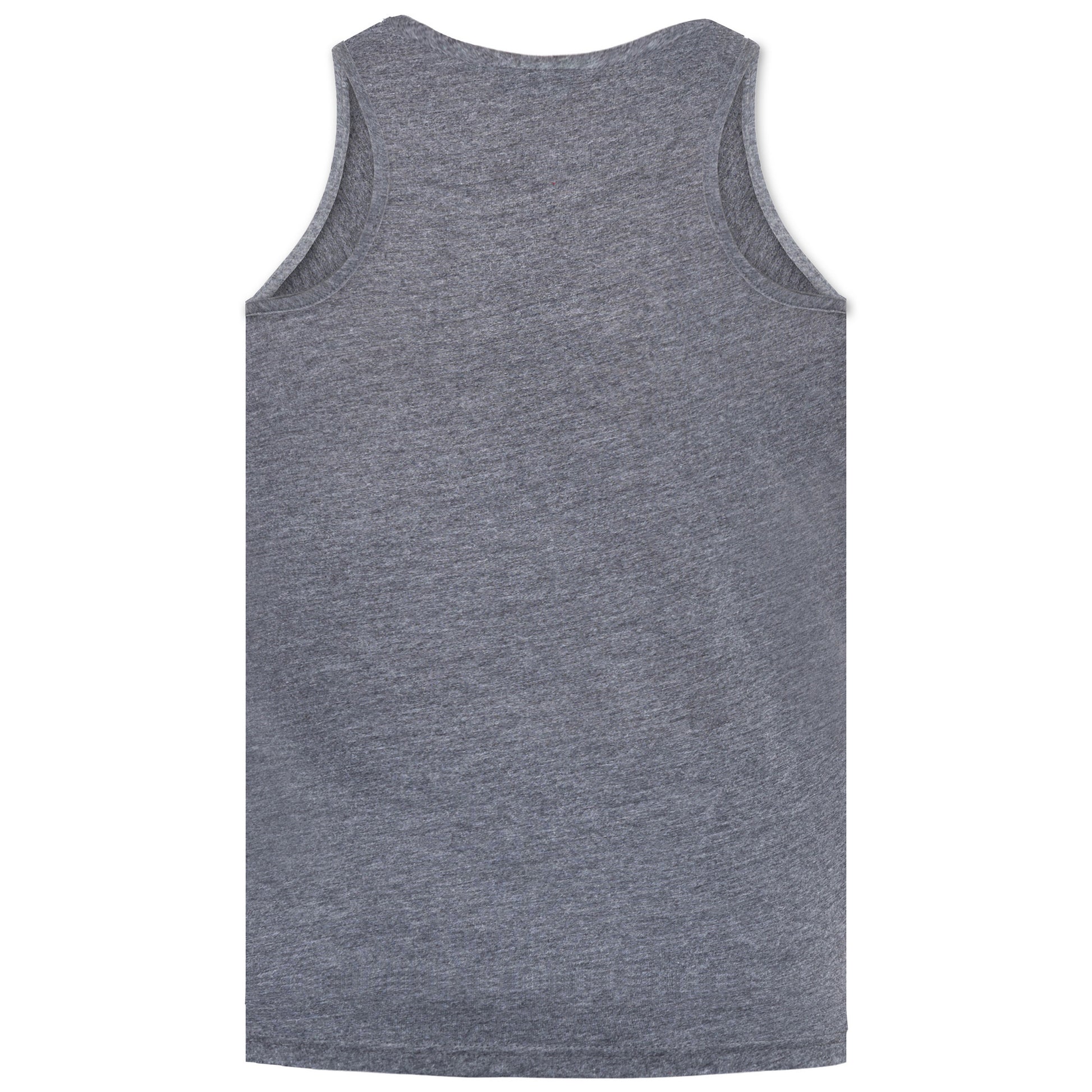 Charcoal Melange - Back - Duke Mens D555 Fabio 2 Kingsize Tank Top