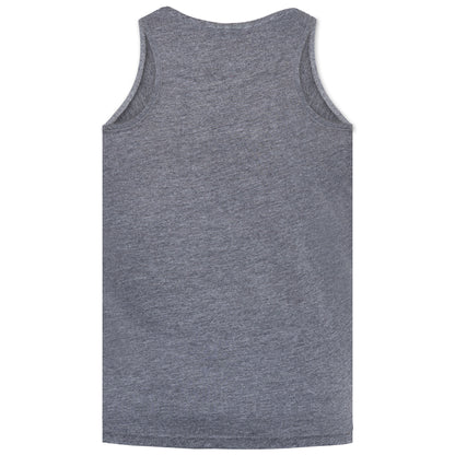 Charcoal Melange - Back - Duke Mens D555 Fabio 2 Kingsize Tank Top