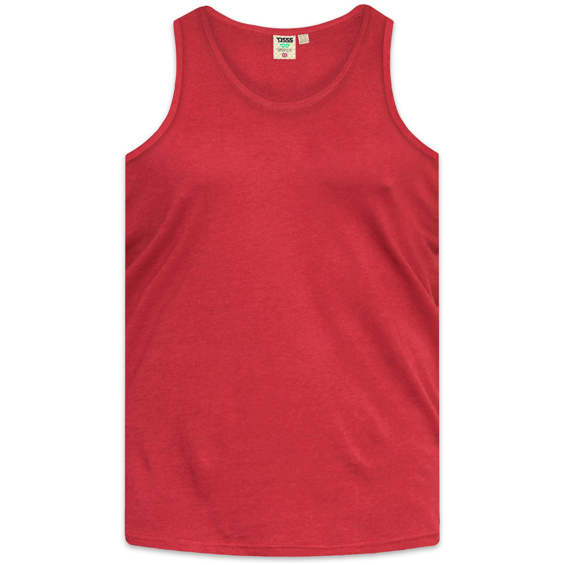Red - Front - Duke Mens D555 Fabio 2 Kingsize Tank Top