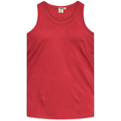 Red - Front - Duke Mens D555 Fabio 2 Kingsize Tank Top