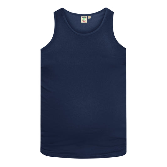 Navy - Front - Duke Mens D555 Fabio Tank Top