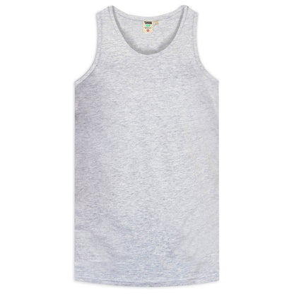 Grey Melange - Front - Duke Mens D555 Fabio Tank Top