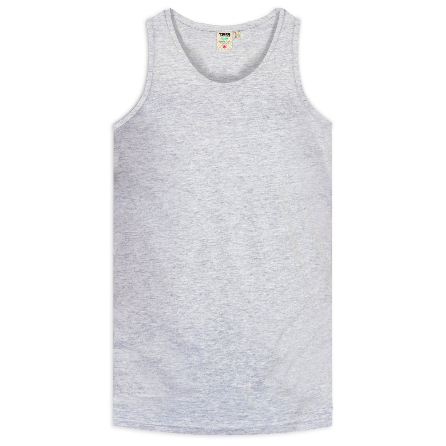 Grey Melange - Front - Duke Mens D555 Fabio Tank Top