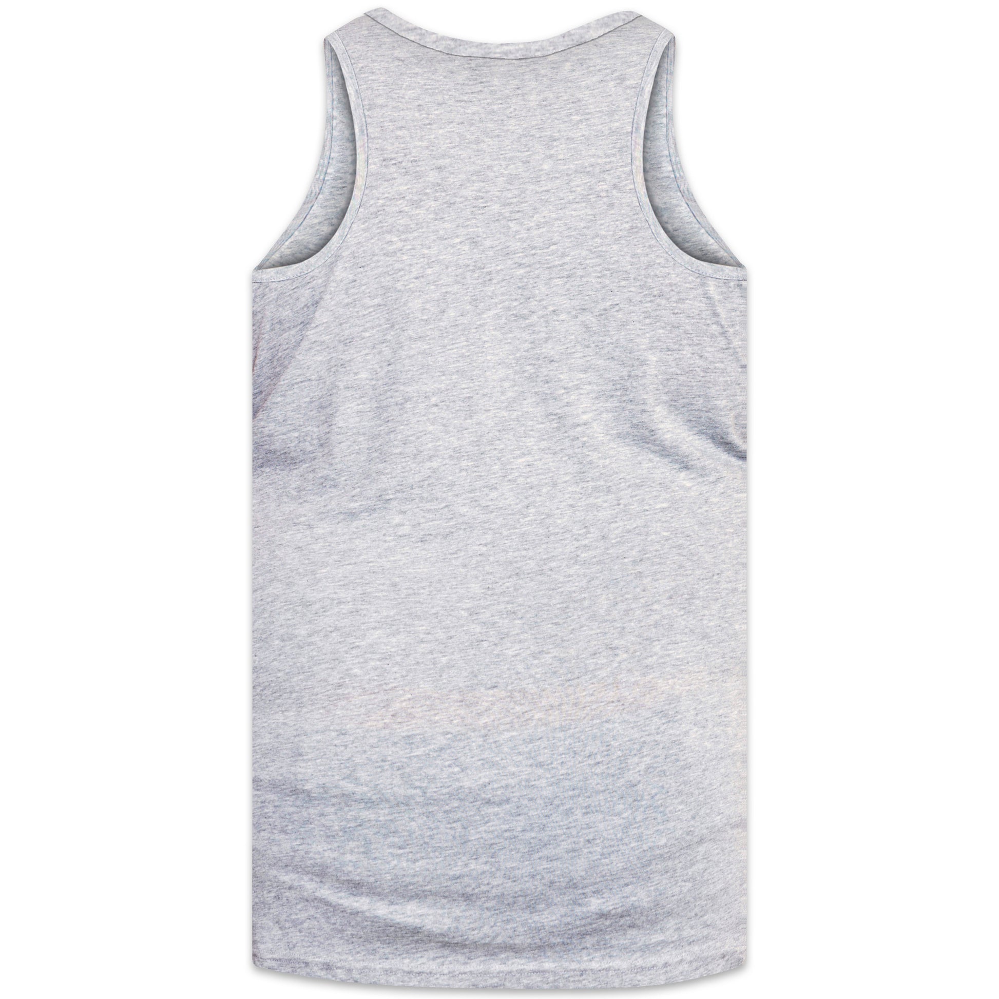 Grey Melange - Back - Duke Mens D555 Fabio Tank Top