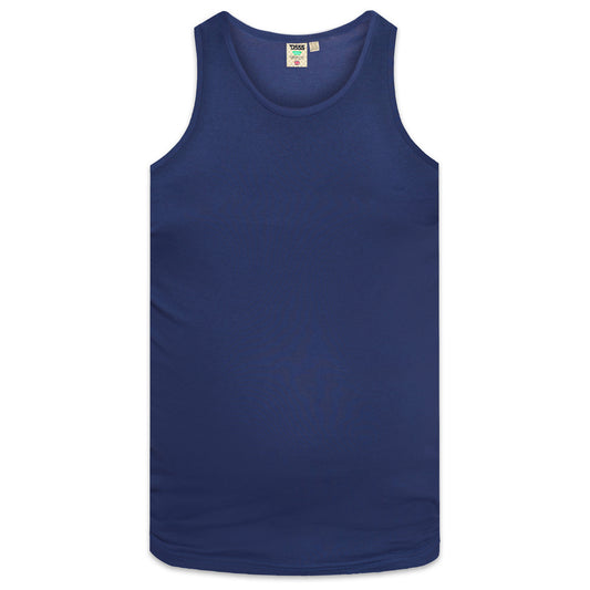 Navy - Front - Duke Mens D555 Fabio Tank Top