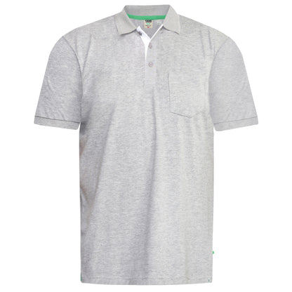 Grey Melange - Front - Duke Mens Grant Polo Shirt