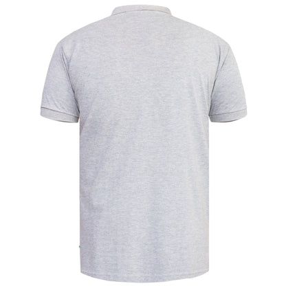 Grey Melange - Back - Duke Mens Grant Polo Shirt