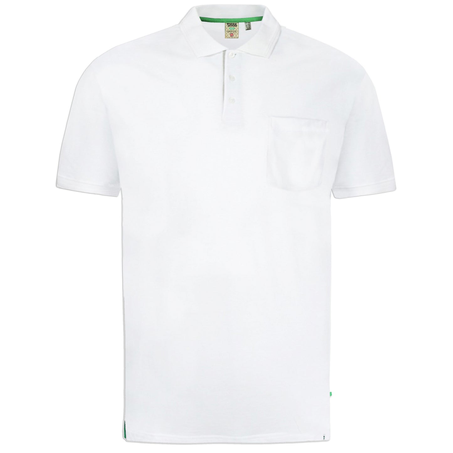 White - Front - Duke Mens Grant Polo Shirt